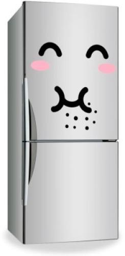 Hungry face, Mini Fridge Sticker, Αυτοκόλλητα ψυγείου, Small 37x38 cm