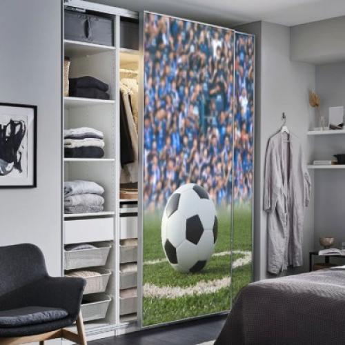 Μπάλα ποδοσφαίρου, Διάφορα, Αυτοκόλλητα ντουλάπας, 123 x 82 εκ.