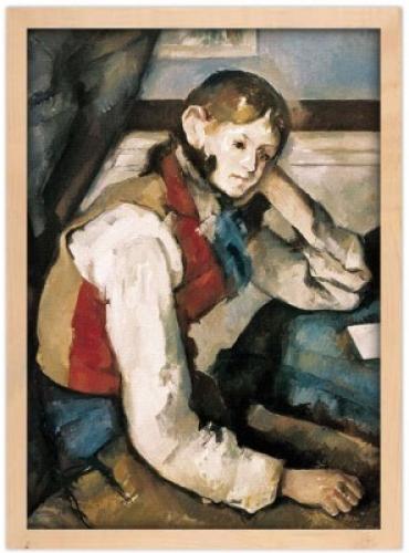 The Boy in the Red Waistcoat, Cezanne Paul, Διάσημοι ζωγράφοι, 20 x 30 εκ.