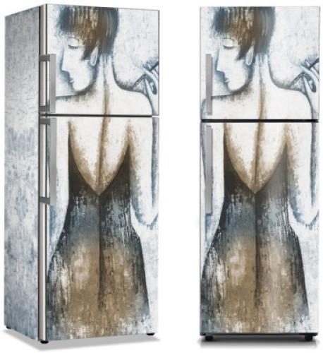 Γυναικεία Πλάτη, Ζωγραφική, Αυτοκόλλητα ψυγείου, 50 x 85 εκ.