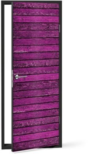 Μωβ Ξύλο, Φόντο - Τοίχοι, Αυτοκόλλητα πόρτας, 60 x 170 εκ.