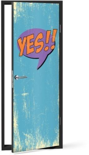 Yes!!, Κόμικς, Αυτοκόλλητα πόρτας, 60 x 170 εκ.