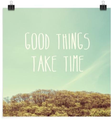 Good things take time!, Φύση, Πόστερ, 20 x 20 εκ.