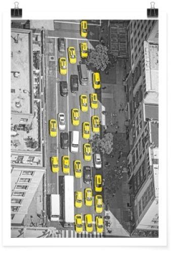 Κίτρινα αυτοκίνητα στη Νέα Υόρκη, Πόλεις - Ταξίδια, Πόστερ, 20 x 30 εκ.