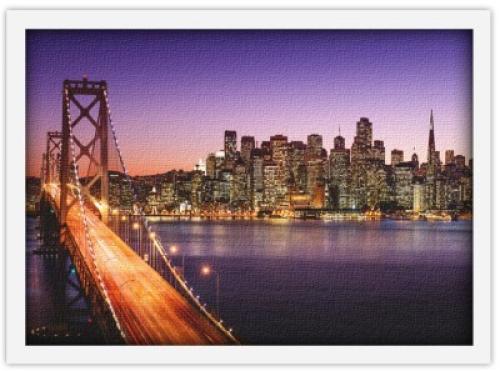 Γέφυρα στο Σαν Φρανσίσκο, Πόλεις - Ταξίδια, Πίνακες σε καμβά, 30 x 20 εκ.