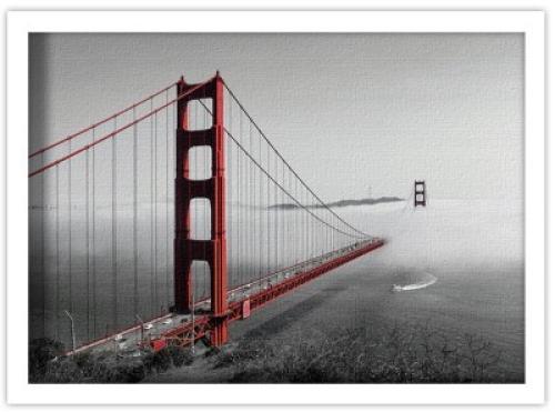 Golden Gate Bridge, Πόλεις - Ταξίδια, Πίνακες σε καμβά, 30 x 20 εκ.