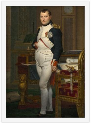 Ο αυτοκράτορας Ναπολέων, David Jacques-Louis, Διάσημοι ζωγράφοι, 20 x 30 εκ. Ύφασμα | Mediatex® Botticelli