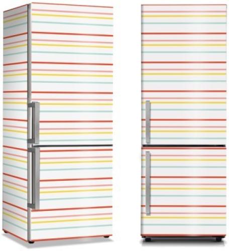 Πολύχρωμες Γραμμές, Μοτίβα, Αυτοκόλλητα ψυγείου, 50 x 85 εκ.