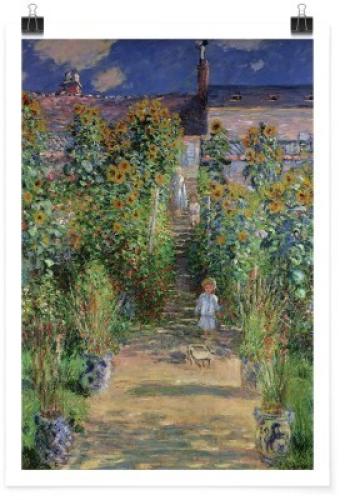 Ο κήπος του Μονέ στο Vétheuil, 1879, Claude Monet, Διάσημοι ζωγράφοι, 20 x 30 εκ.