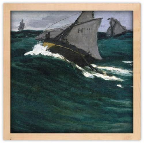 The Green Wave, Claude Monet, Διάσημοι ζωγράφοι, 40 x 40 εκ.