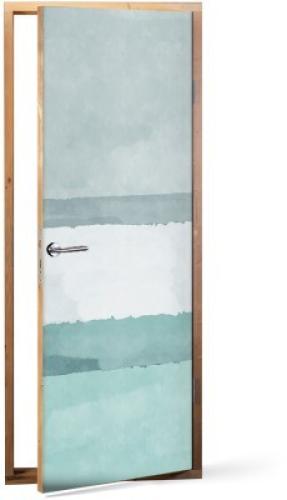 Αποχρώσεις του μπλε, Line Art, Αυτοκόλλητα πόρτας, 60 x 170 εκ.