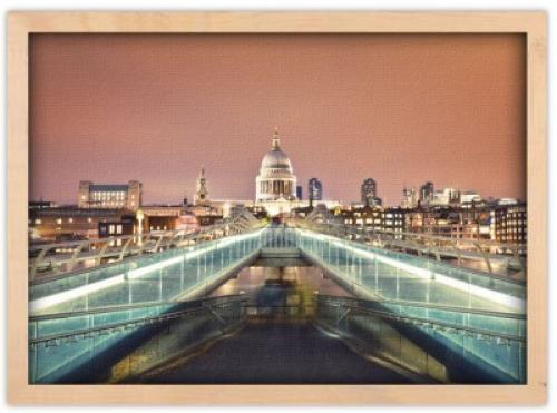 Λονδίνο τη νύχτα, Πόλεις - Ταξίδια, Πίνακες σε καμβά, 30 x 20 εκ.