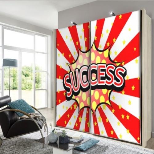 Success, Κόμικς, Αυτοκόλλητα ντουλάπας, 100 x 100 εκ.