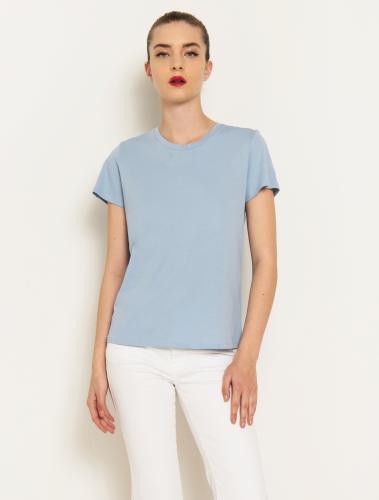 Basic t-shirt με στρογγυλή λαιμόκοψη - ΣΙΕΛ