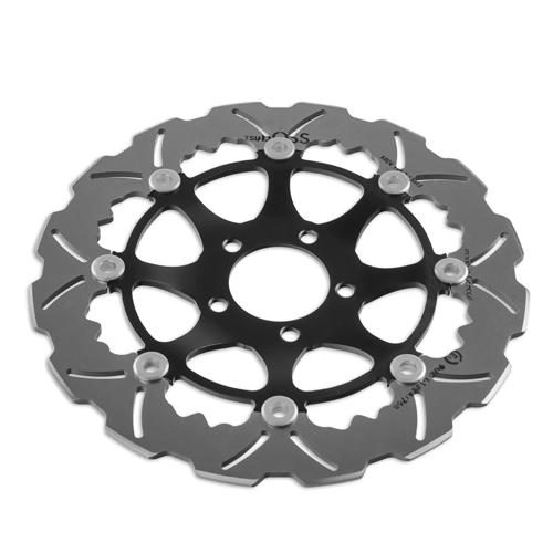 Tsuboss Front Brake Disc compatible with Kawasaki ZR 750 7-S (99-03) STX08D Wave2Open Front Brake Disc (Tsuboss - KAW-ZRFS750-FDW)