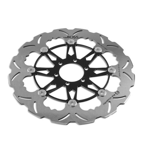 Tsuboss Front Brake Disc compatible with Bimota SB8K Santamonica 1000 (2006) STX73D Wave2Open Front Brake Disc (Tsuboss - BIM-SANTA-FDW)