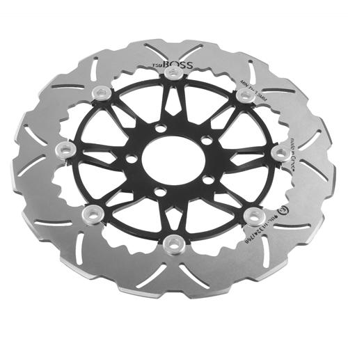 Tsuboss Front Brake Disc compatible with Kawasaki ZXRR 750 Ninja (89-92) STX06D Wave2Open Front Brake Disc (Tsuboss - KAW-ZXRR750-FDW)