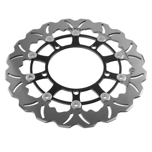 Tsuboss Front Brake Disc compatible with Suzuki B-King 1300 (08-10) STX89D Wave2Open Front Brake Disc (Tsuboss - SUZ-KIN1300-FDW)