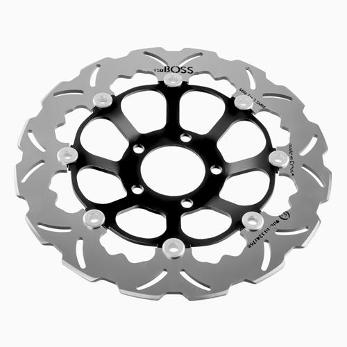 Tsuboss Front Brake Disc compatible with Suzuki GSX R 750 (89-95) STX10D Wave2Open Front Brake Disc (Tsuboss - SUZ-GSXR750-FDW4)