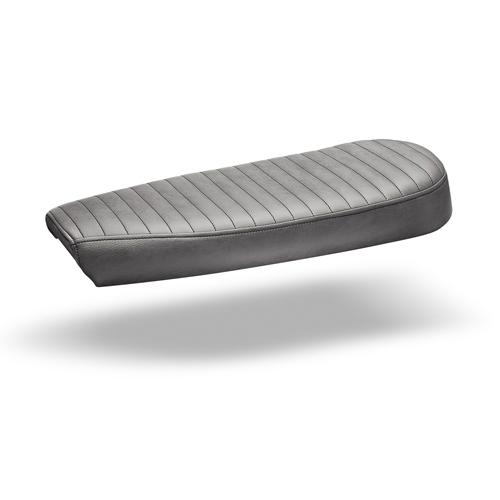 C-Racer Universal Scrambler seat Fat Scrambsadle ABS Plastic Material, 40 mm Seat Foam Thickness (C Racer - CRR-0051-097 Grey Line Stitching Type Black Thread Color)