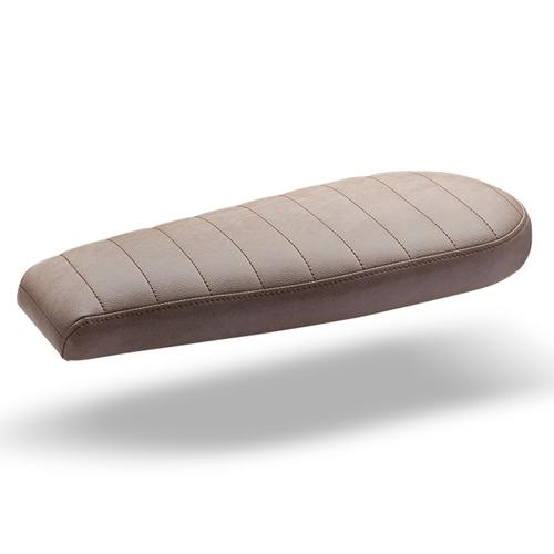 C-Racer Universal Scrambseat Scrambler seat ABS Plastic Material, 40 mm Seat Foam Thickness (C Racer - CRR-0048-111 Grey Square Stitching Type Brown Thread Color)
