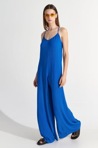 Ολόσωμη φόρμα με lurex Royal Blue