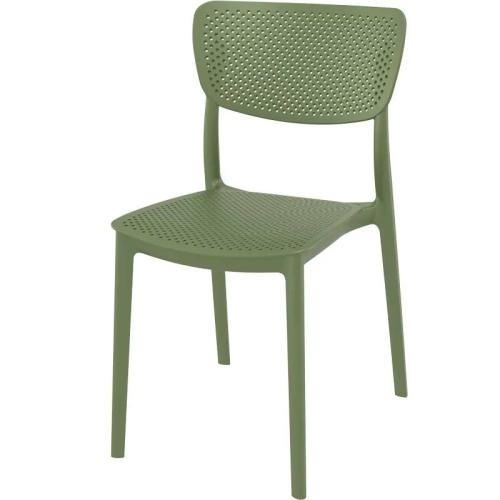 Καρέκλα Lucy, Πράσινο 39,5x44 cm., Genomax