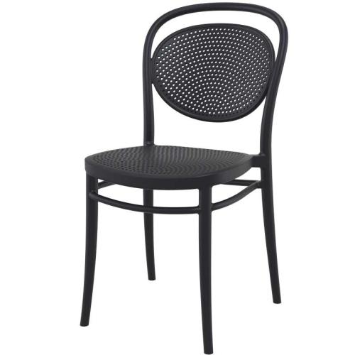 Καρέκλα Marcel, 45x52x85 cm., Genomax - Μαύρο