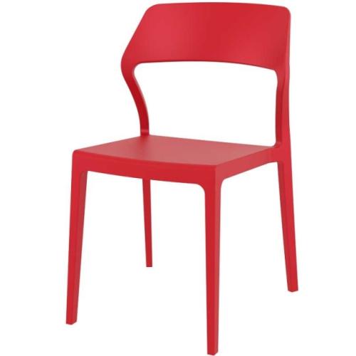 Καρέκλα Snow, 52x56x83 cm., Genomax - Κόκκινο
