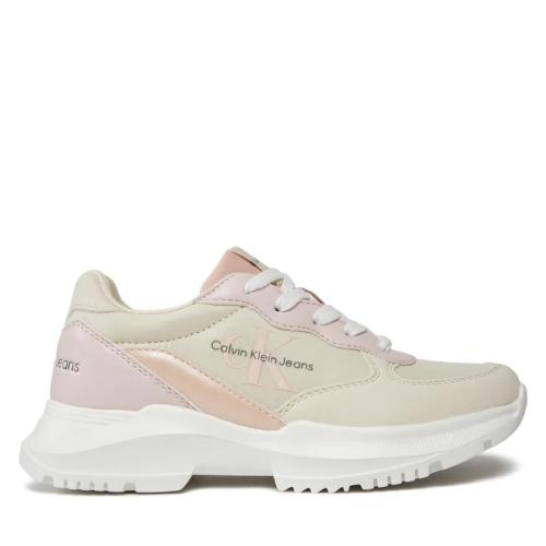 Εφηβικά Sneakers Calvin Klein Κορίτσι V3A9-80809-1461 Μπεζ/Ροζ