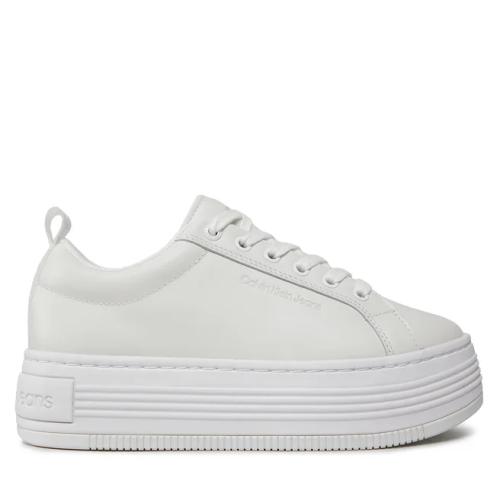 Γυναικεία Δερμάτινα Sneakers Calvin Klein YW0YW01309 0K4 Λευκά