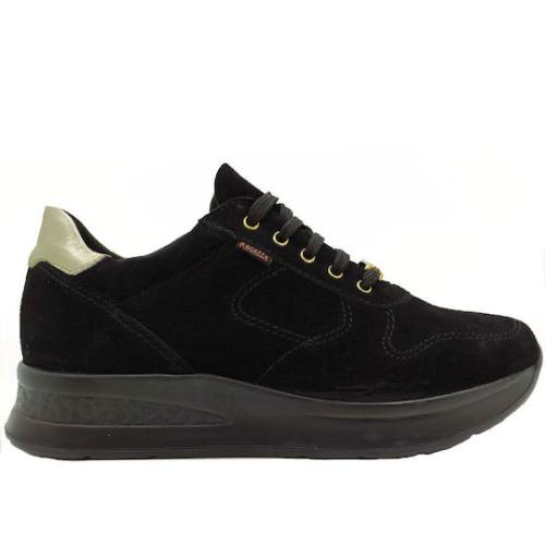 Γυναικεία Ανατομικά Sneakers Ragazza 0171 Μαύρο Καστόρι