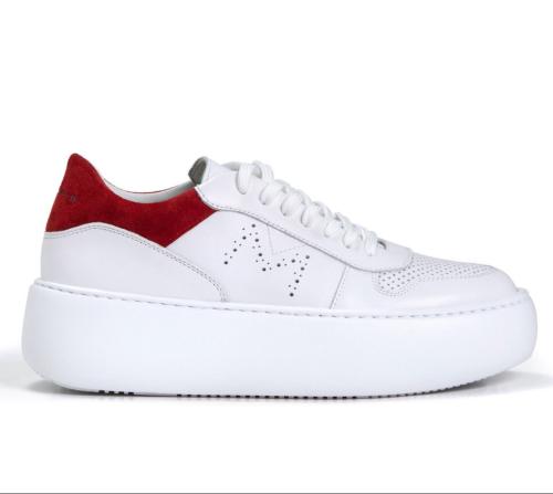 Γυναικεία Sneakers Makris 23W110 Λευκό Κόκκινο