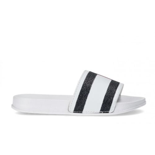 Παιδικές Σαγιονάρες Tommy Hilfiger Κορίτσι Pool Slide T3A0-30675-0813 Λευκό 100 (30-34)