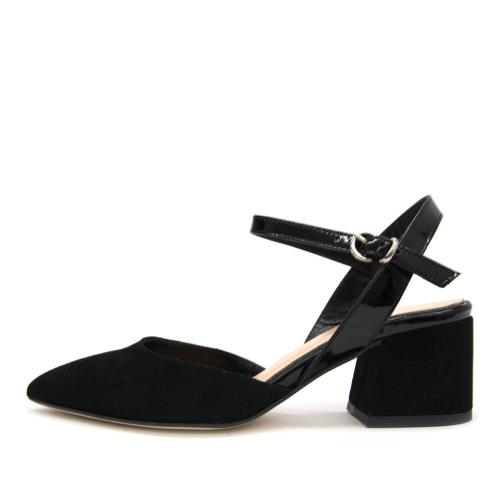 PATENT LEATHER-SUEDE SANDALS ΠΕΔΙΛΑ ΓΥΝΑΙΚΕΙΑ DEBUTTO DONNA