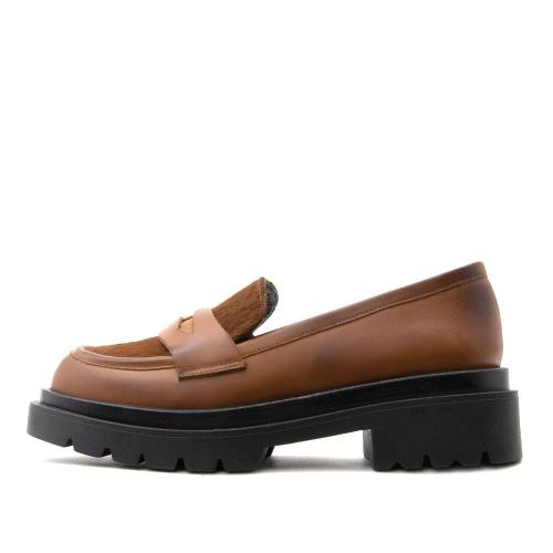 LEATHER CHUNKY LOAFERS WOMEN I ATHENS