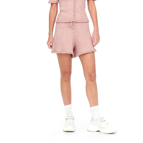 ONLLINA RUFFLE KNIT SHORTS WOMEN ONLY