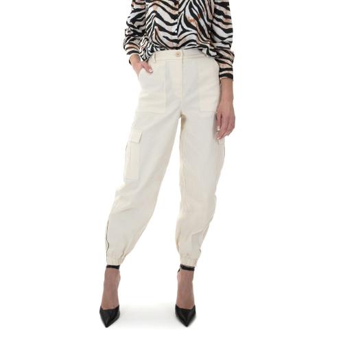 HIGH WAIST SLOUCHY FIT CARGO PANTS WOMEN MOUTAKI