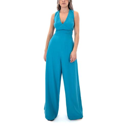 SLEEVELESS OPEN BACK WIDE LEG JUMPSUIT WOMEN MOUTAKI