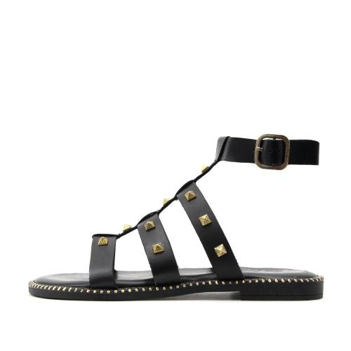 LEATHER FLAT SANDALS WOMEN BACALI COLLECTION
