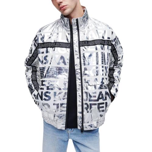 ALL OVER LOGO RELAXED FIT JACKET MEN KARL LAGERFELD