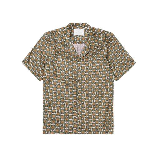 ORNAMENT TENCEL SHORTSLEEVE SHIRT MEN LES DEUX