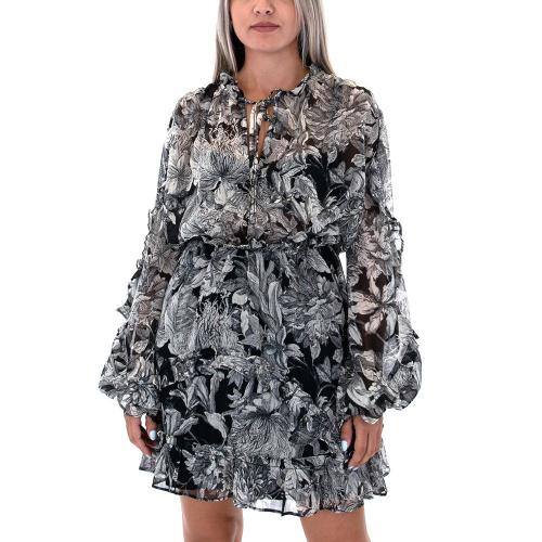 RUFFLES LONGSLEEVE MINI DRESS WOMEN MY T WEARABLES