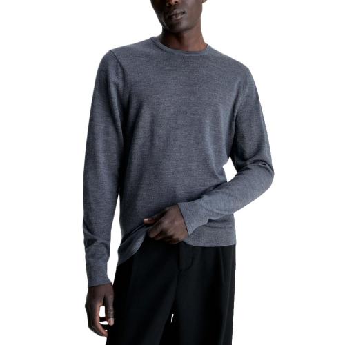 SUPERIOR WOOL CREW NECK SWEATER MEN CALVIN KLEIN