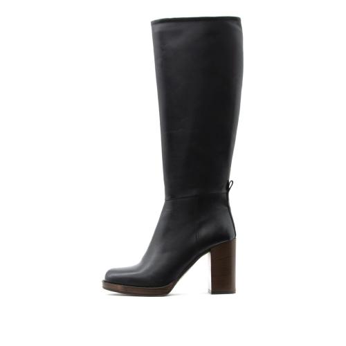 LEATHER HIGH HEEL LONG BOOTS WOMEN DEBUTTO DONNA