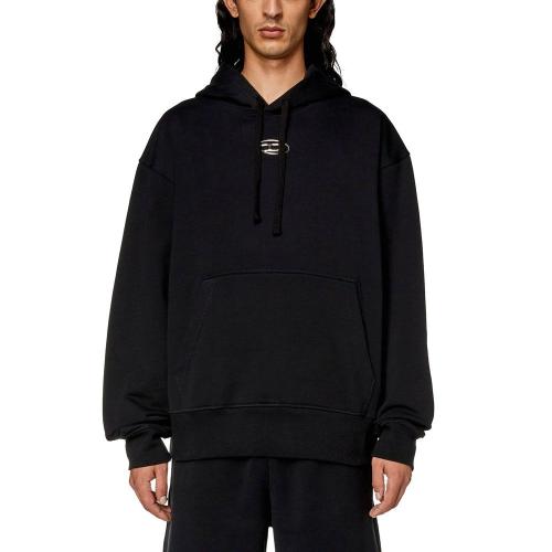 S-MACS METALLIC LOGO HOODIE MEN DIESEL