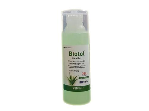 Αντισηπτικό Gel Χεριών Biotol 250ml με Aloe Vera