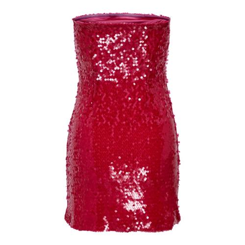 Φόρεμα strapless με παγέτες Only 15309738 - Κόκκινο
