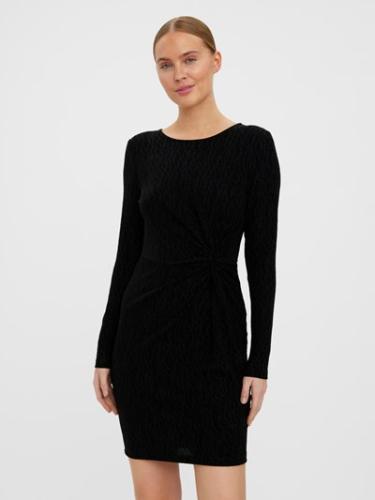 Φόρεμα μίνι lurex με σούρα Vero Moda 10277560 - Μαύρο