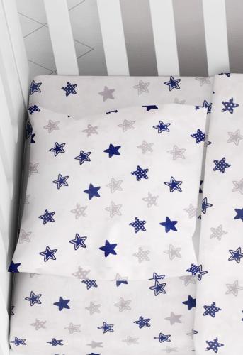 ΜΑΞΙΛΑΡΟΘΗΚΗ ΕΜΠΡΙΜΕ bebe Star 102 35Χ45 Blue Cotton 100%